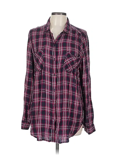 Pre-owned Banana Republic Factory Store Long Sleeve Button Down Shirt In Red