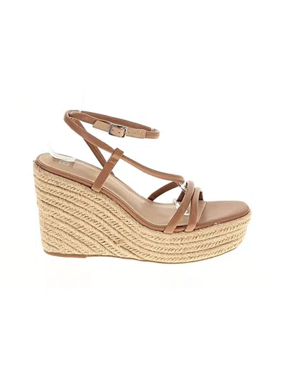 Pre-owned Bp. Wedges In Brown