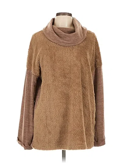 Pre-owned Suzanne Betro Pullover Sweater In Brown