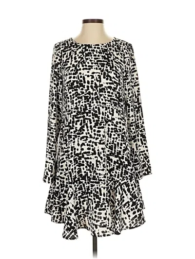 Pre-owned Leith Long Sleeve Top Black Square Neckline Tops