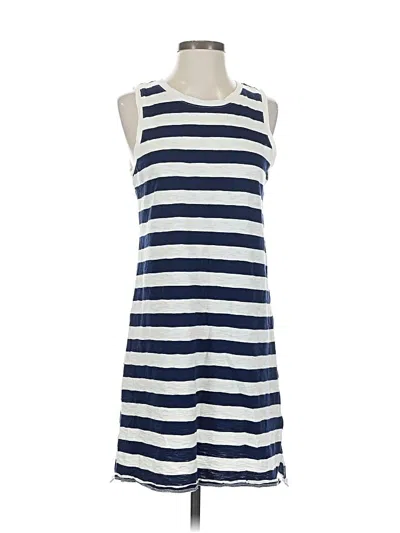 Pre-owned J.crew Factory Store Casual Dress In Blue