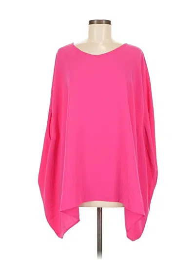 Pre-owned Patrizia Luca 3/4 Sleeve Blouse In Pink