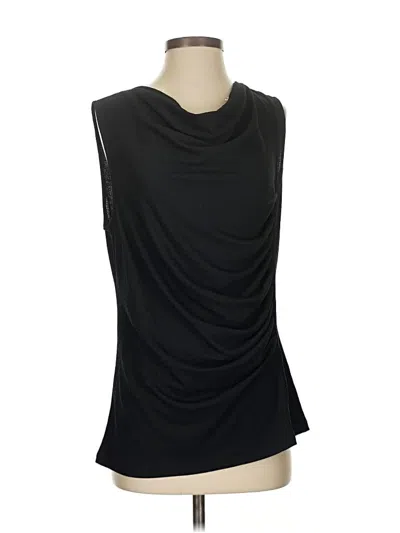 Pre-owned Fred David Sleeveless Blouse In Black