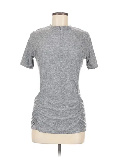 Pre-owned Athleta Short Sleeve T-shirt In Gray
