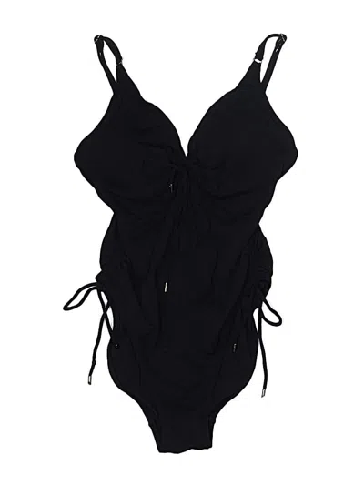 Pre-owned Robin Piccone One Piece Swimsuit In Black