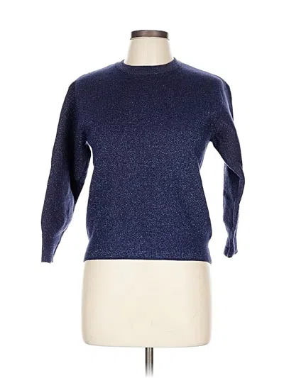 Pre-owned Zara Pullover Sweater In Blue