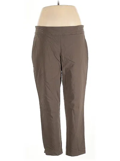 Pre-owned Jm Collection Casual Pants In Brown