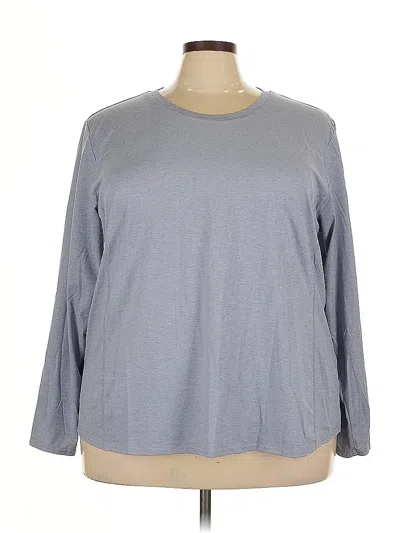 Pre-owned Ridgecut Long Sleeve Top Gray Crew Neck Tops