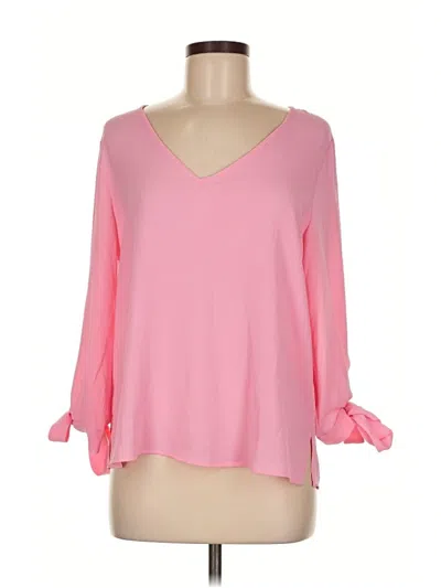 Pre-owned Cece 3/4 Sleeve Blouse In Pink