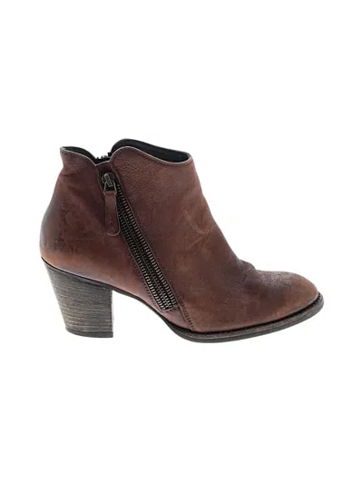 Pre-owned Paul Green Ankle Boots In Brown