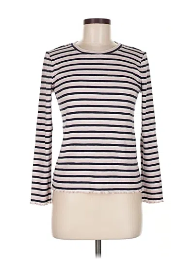 Pre-owned Ann Taylor Loft 3/4 Sleeve T-shirt In White