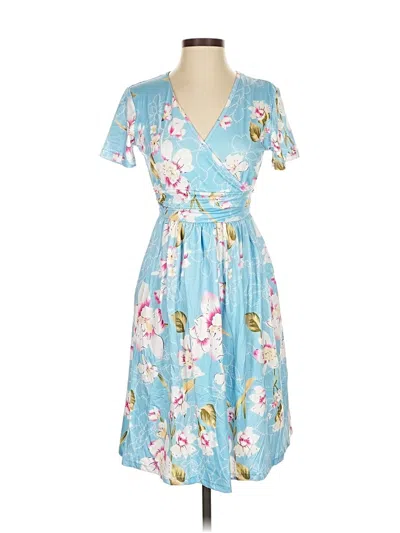 Pre-owned Unbranded Casual Dress In Blue