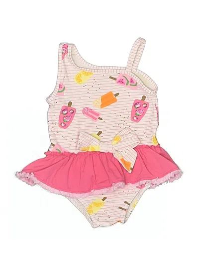 Pre-owned Mud Pie Kids' One Piece Swimsuit In Pink