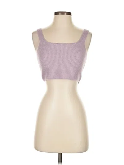 Pre-owned Everlane Tube Top Purple Strapless Neckline Tops