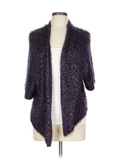 Pre-owned Chico's Cardigan Sweater In Purple