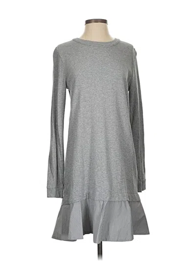 Pre-owned White + Warren Casual Dress In Gray