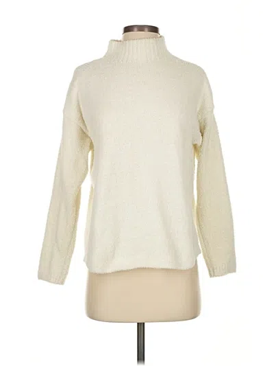 Pre-owned Uniqlo Turtleneck Sweater In White