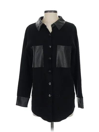 Pre-owned Joie Long Sleeve Button Down Shirt In Black