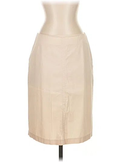 Pre-owned Gap Faux Leather Skirt In Brown