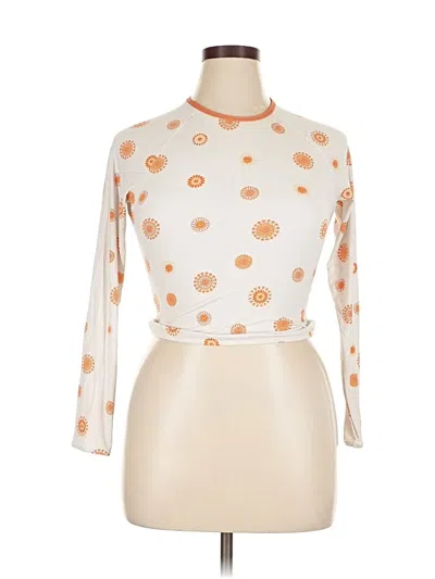Pre-owned Rhythm Long Sleeve Blouse In Orange