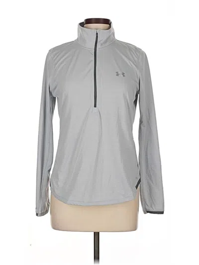 Pre-owned Under Armour Long Sleeve Top Gray High Neck Tops