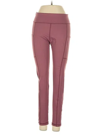 Pre-owned Lucky Brand Active Pants In Burgundy