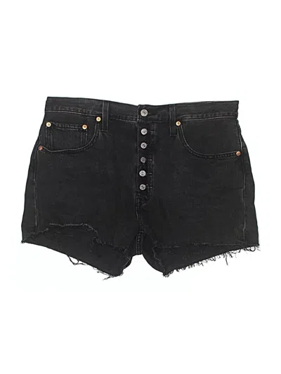 Pre-owned Levi's Denim Shorts In Black