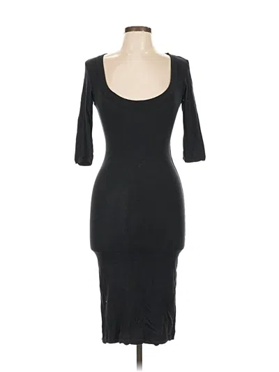 Pre-owned James Perse Cocktail Dress In Black