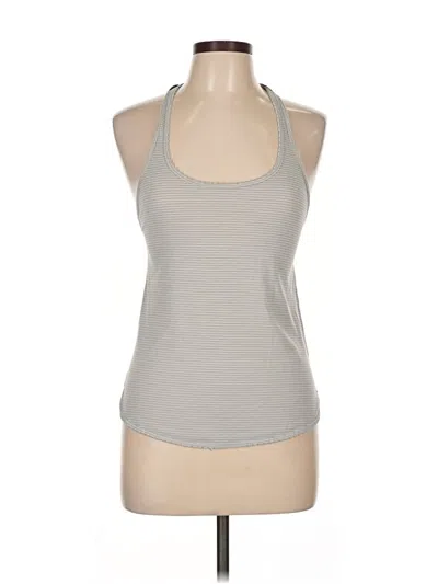Pre-owned Lululemon Athletica Tank Top Gray Halter Neckline Tops