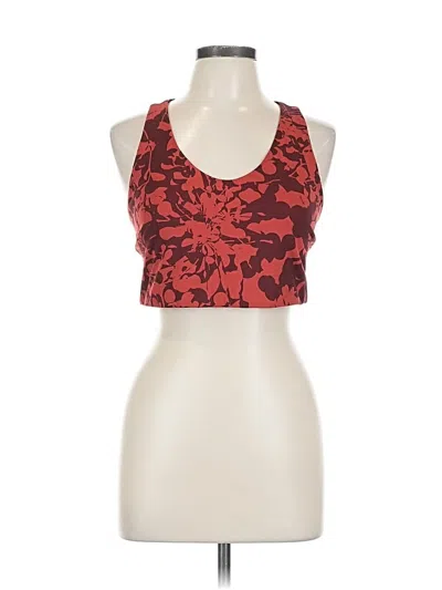 Pre-owned Zella Tank Top Red Halter Neckline Tops