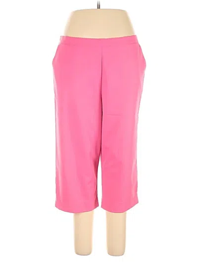 Pre-owned Alfred Dunner Casual Pants In Pink