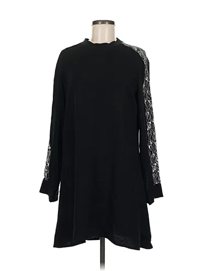 Pre-owned Slate & Willow Casual Dress In Black