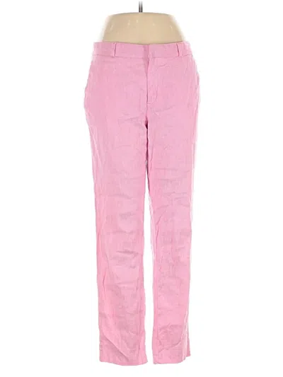 Pre-owned Banana Republic Linen Pants In Pink