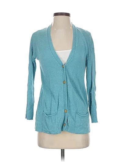 Pre-owned Jjill Cardigan Sweater In Blue