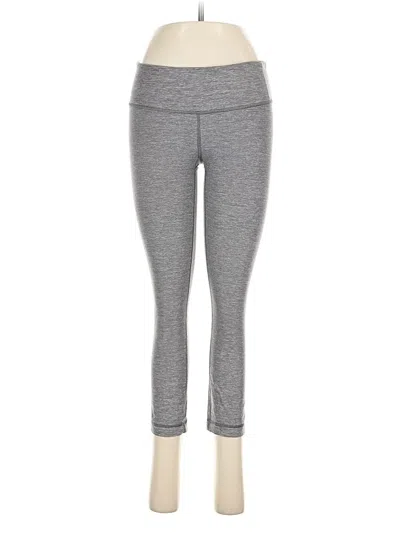 Pre-owned Lululemon Athletica Yoga Pants In Gray