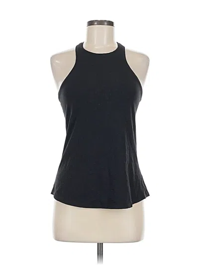 Pre-owned Lululemon Athletica Tank Top Black Halter Neckline Tops