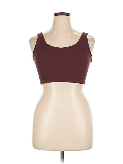 Pre-owned American Eagle Outfitters Sports Bra In Burgundy