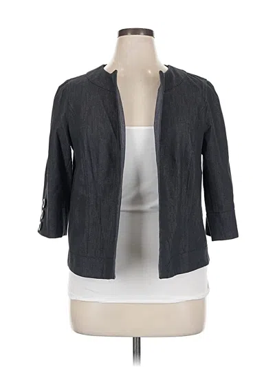 Pre-owned Fashion Bug Blazer Jacket In Gray
