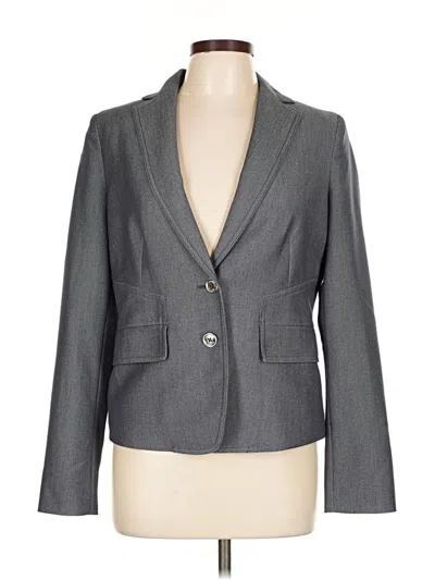 Pre-owned Anne Klein Blazer Jacket In Gray