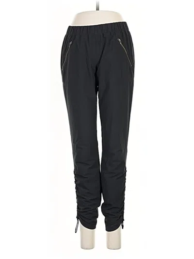 Pre-owned Athleta Track Pants In Black