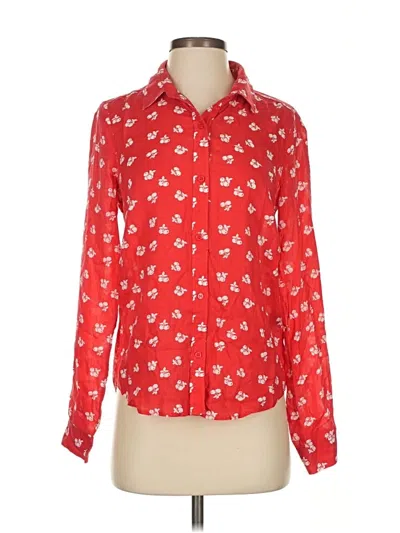 Pre-owned Los Angeles Atelier & Other Stories Long Sleeve Blouse In Red