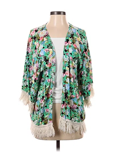 Pre-owned Umgee Kimono In Green