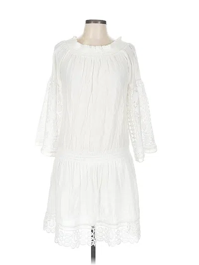 Pre-owned Ramy Brook Casual Dress In White