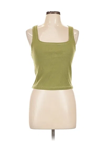 Pre-owned American Eagle Outfitters Tank Top Green Square Neckline Tops