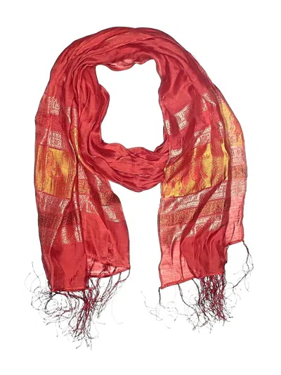 Pre-owned Unbranded Scarf In Red