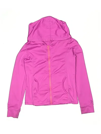 Pre-owned Gymgo Kids' Zip Up Hoodie In Pink