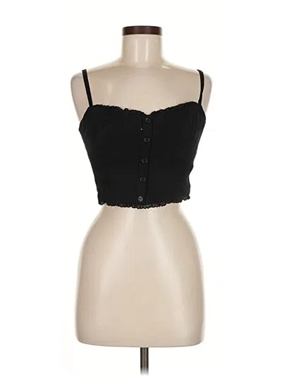 Pre-owned Reformation Sleeveless Top Black Sweetheart Neckline Tops