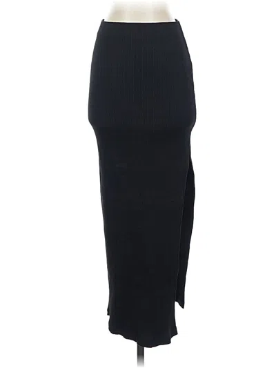 Pre-owned Bershka Formal Skirt In Black