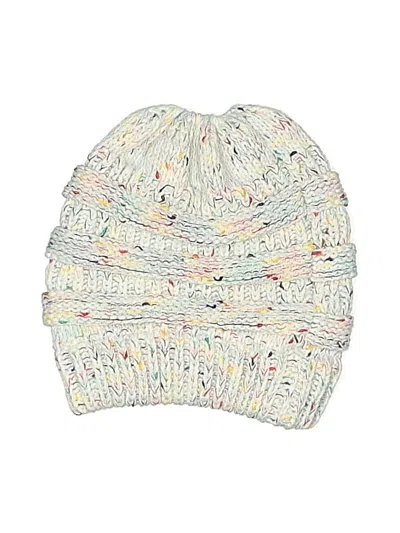 Pre-owned Unbranded Beanie Hat In White