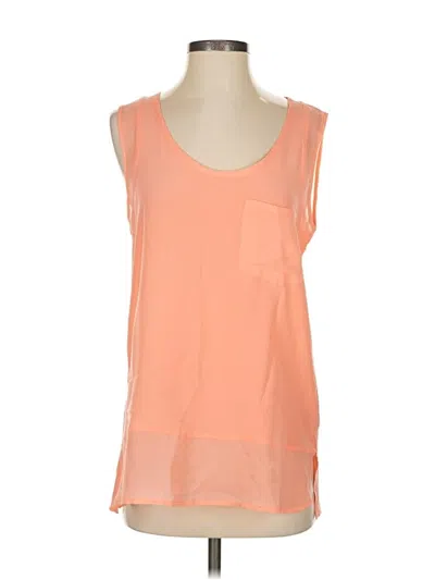 Pre-owned Gold Hawk Sleeveless Top Orange Scoop Neck Tops
